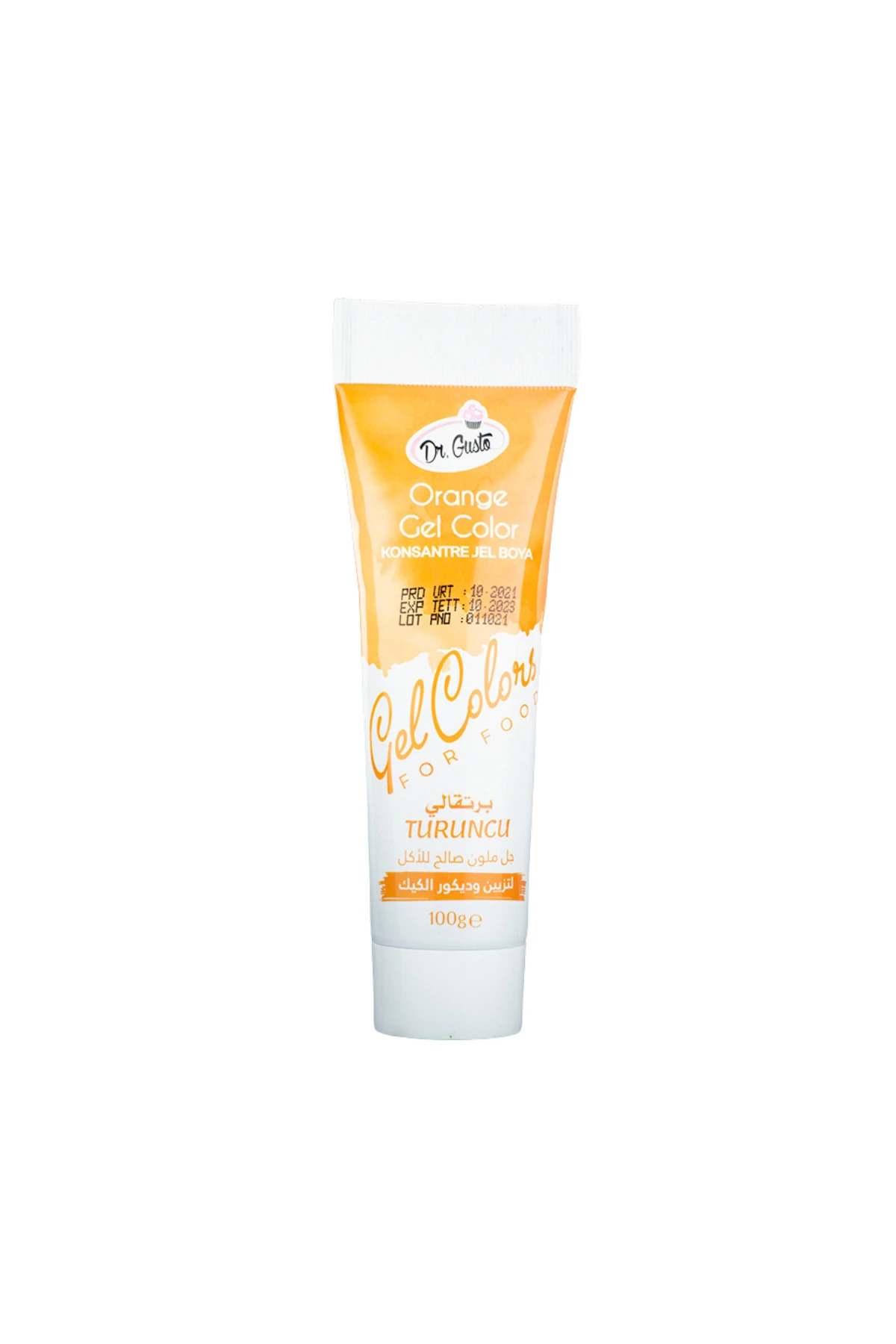 Jel Gıda Boyası 100 GR (Tüp) Turuncu