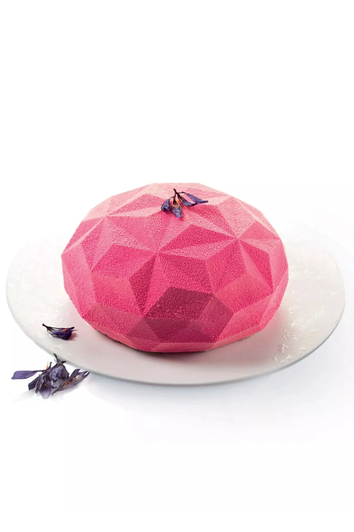 Yuvarlak Elmas Desenli Silikon Mousse Pasta Kalıbı ( Gemma)