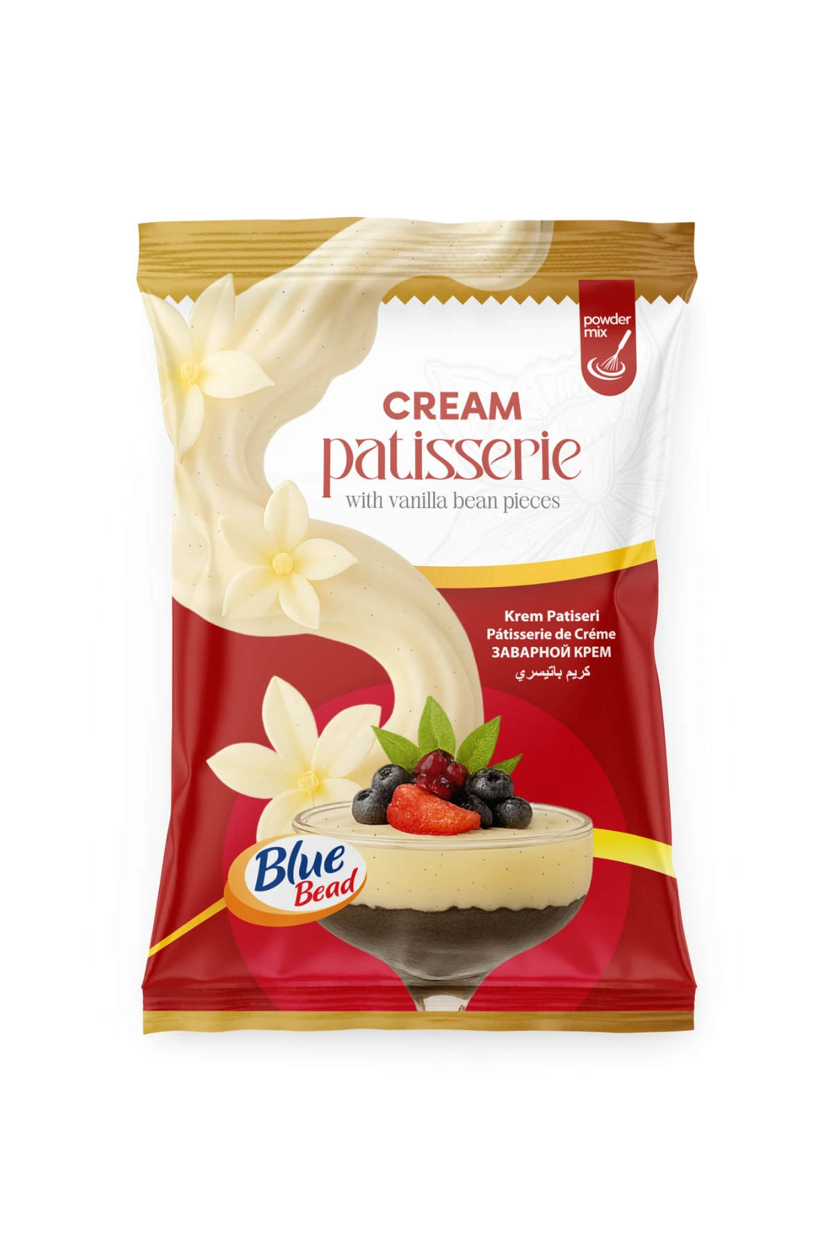 Vanilya Parçacıklı Krem Patiseri 1 KG