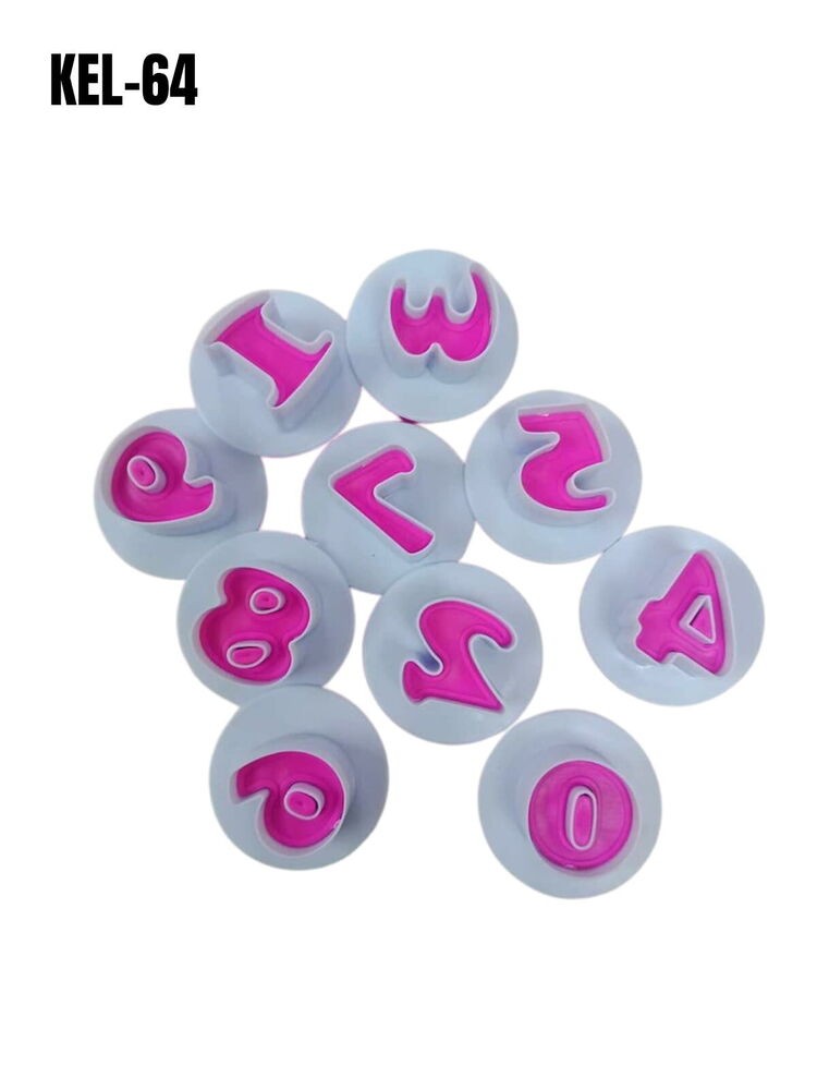 PLASTİK BASMALI RAKAM SET *72