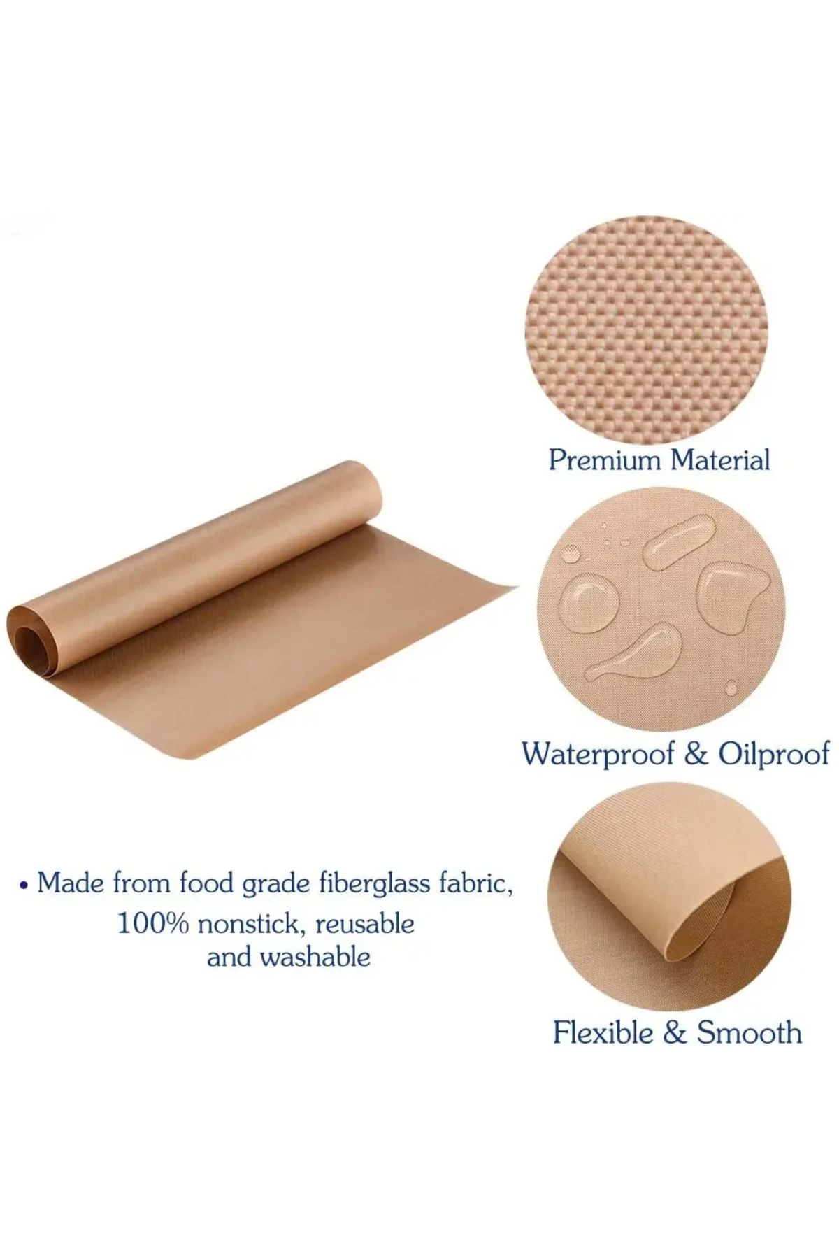 Fırına Girebilen Teflon Kağıt 40X60 (1 adet)