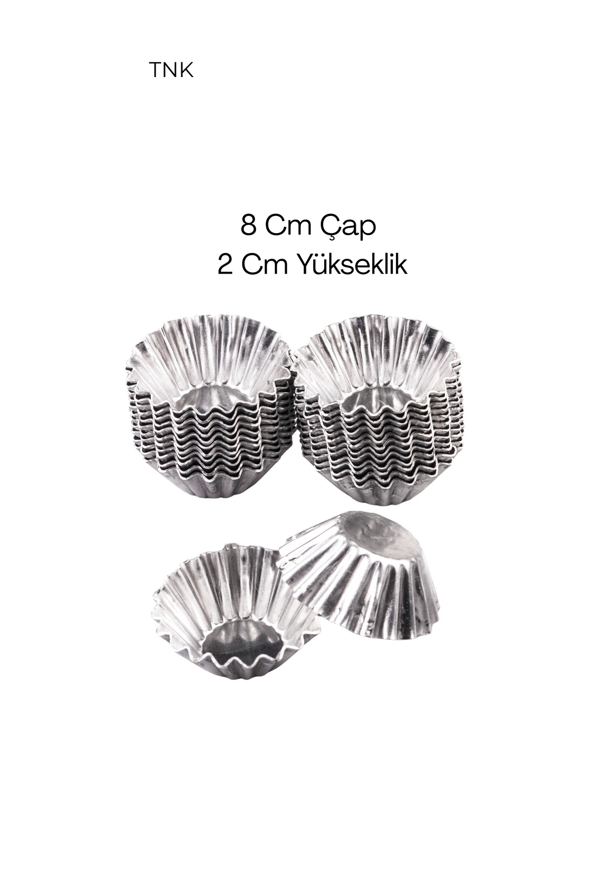 Alüminyum Petifür Kalıbı 8 CM 25 Adet