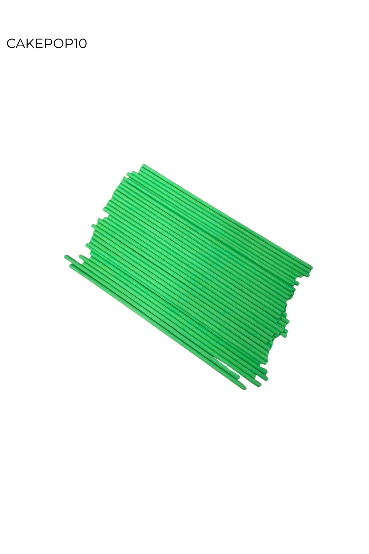 Kağıt Lolipop Çubuğu & Cakepops Çubuğu & Isıya Dayanıklı Yeşil 20 CM