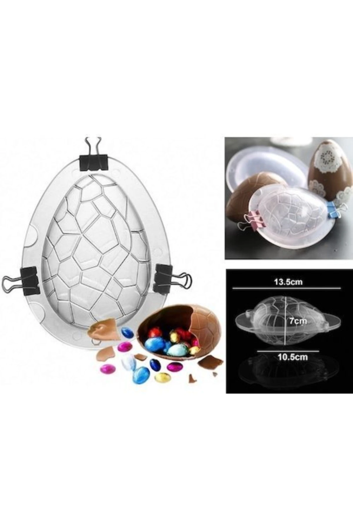 3d Yumurta Polikarbon Çikolata Kalıbı