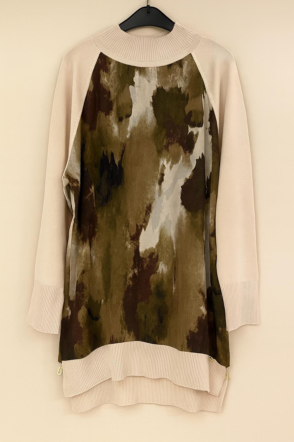 Trikolu İpek Cupra Tunik