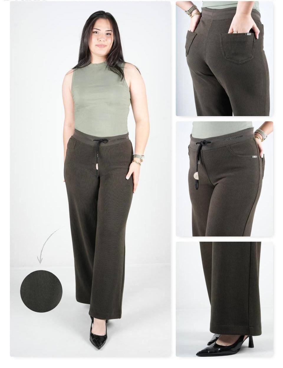 Kadife ÖRME PALAZZO PANTOLON