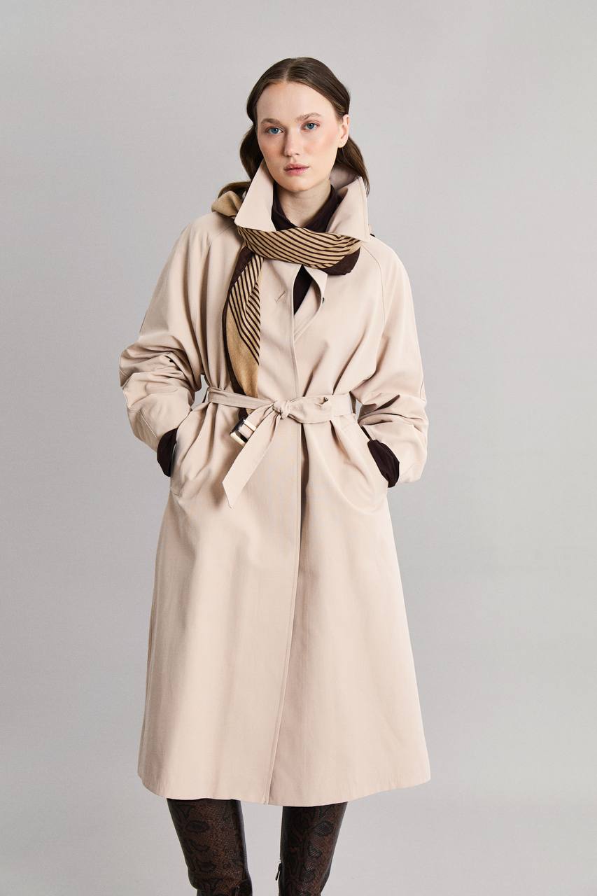 Krem Renk Trençkot