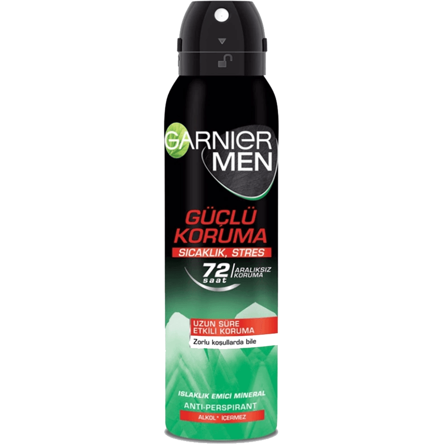 Garnier Men Güçlü Koruma Deodorant Sprey 150ml-Islaklık Emici