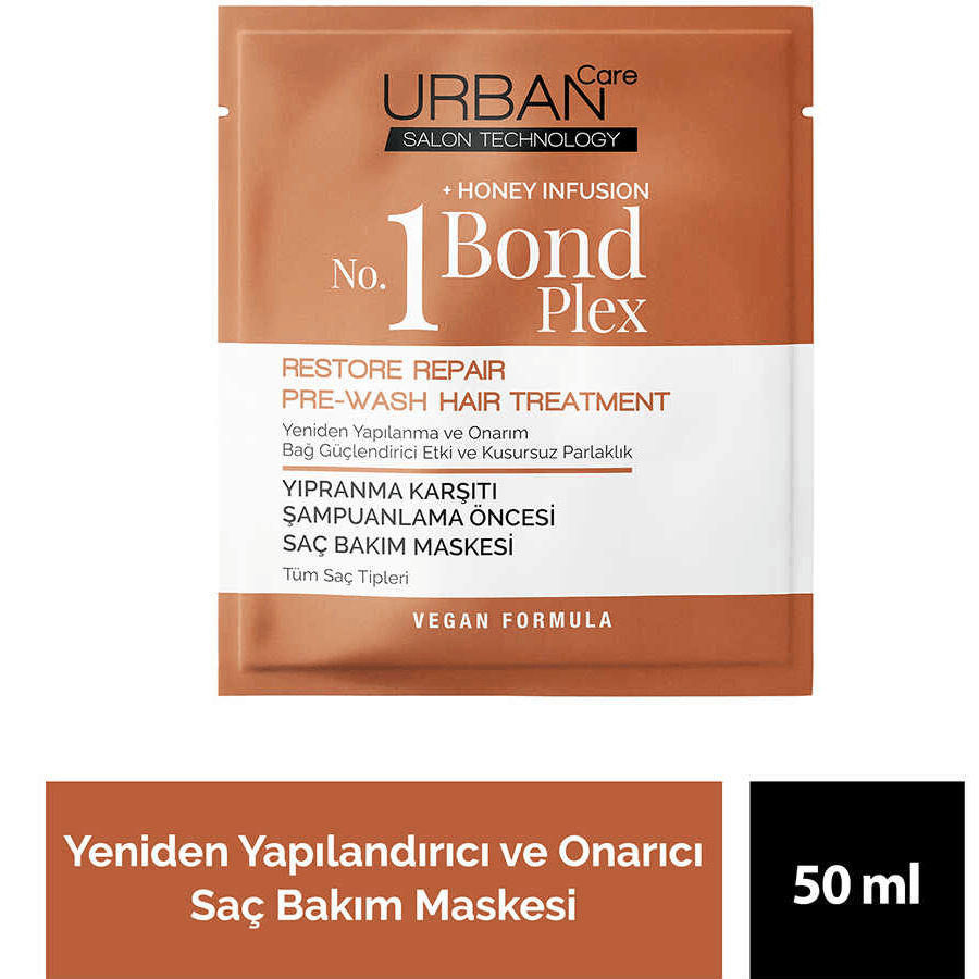 Urban Care No.1 Bond Plex Duş Öncesi Saç Bakım Maskesi 50ml-Yıpranma Karşıtı