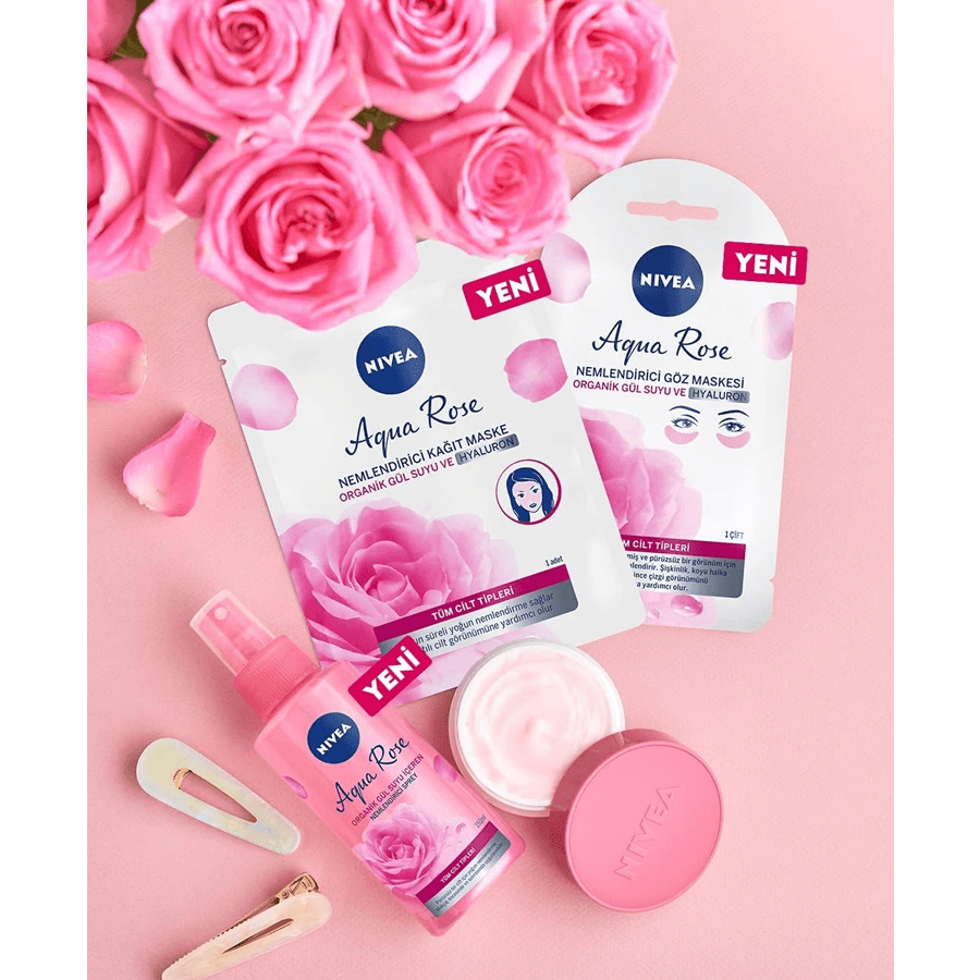 Nivea Aqua Rose Organik Gül Suyu İçeren Kağıt Maske 1 Adet