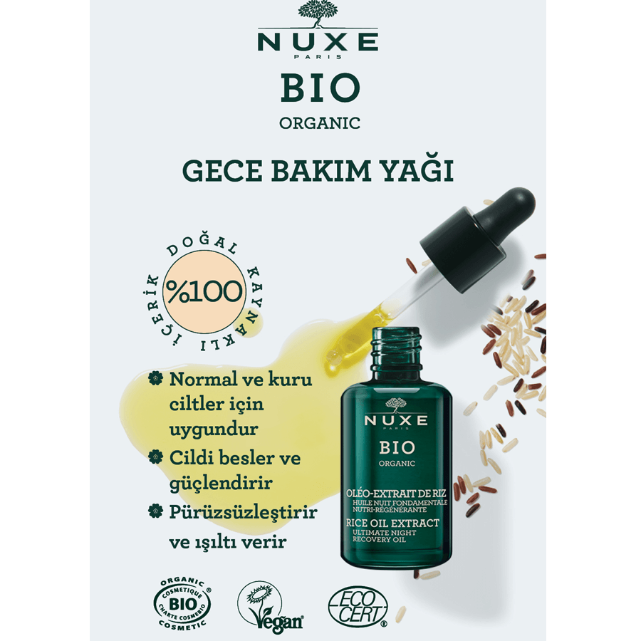 Nuxe Bio Ultimate Night Recovery Oil 30ml-Gece Bakım Yağı