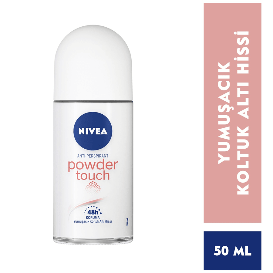 Nivea Powder Touch Roll-On 50ml-Kaolin Pudralı