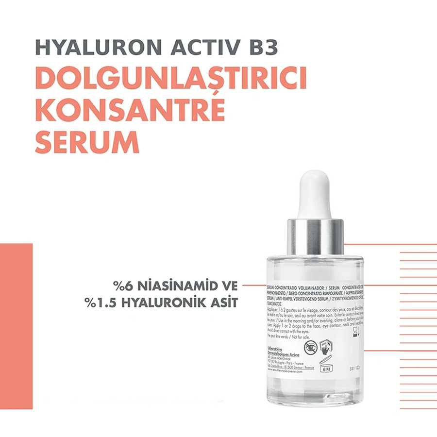 Avene Hyaluron Activ B3 Serum 30ml-Dolgunlaştırıcı Serum