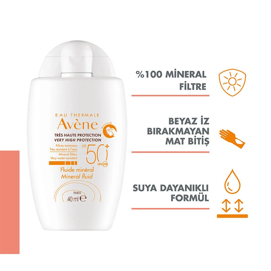 Avene Mineral Sıvı Güneş Kremi SPF 50+ 40ml