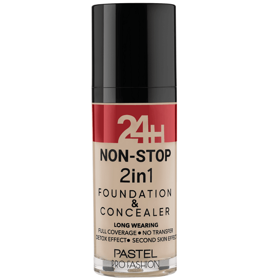 Pastel 24H Non-Stop 2in1 Foundation & Concealer 30ml-Fondöten ve Kapatıcı 