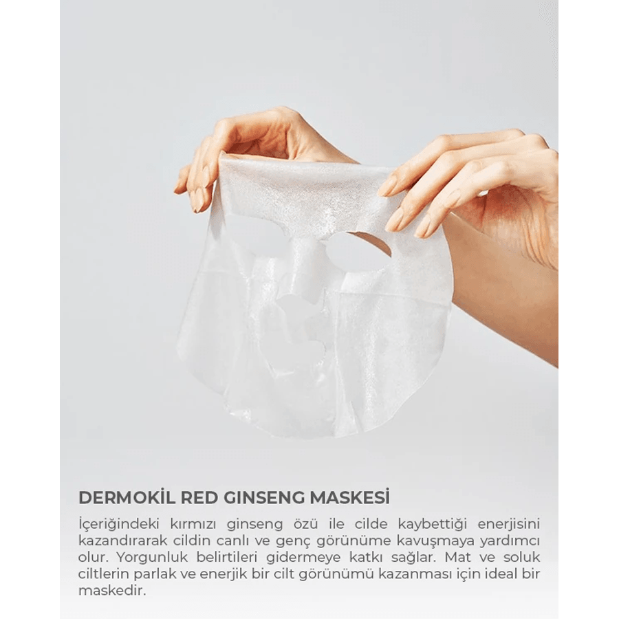 Dermokil Kırmızı Ginseng Kağıt Maskesi 20gr