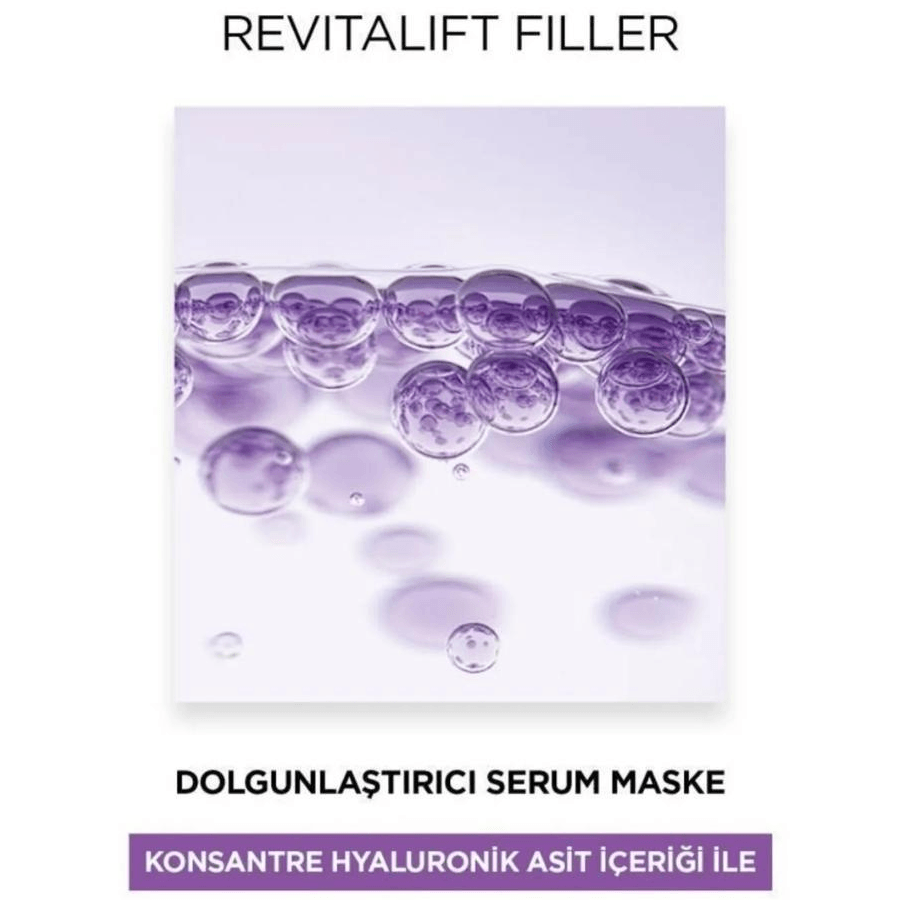 Loreal Paris Revitalift Filler Hyaluronik Asit Kağıt Maske 1 Adet