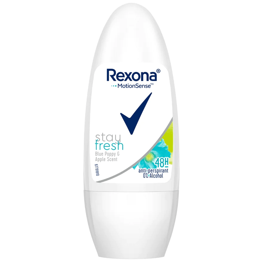 Rexona Elma & Mavi Gelincik Antiperspirant Kadın Roll On Deodorant 50ml-48 Saat Koruma