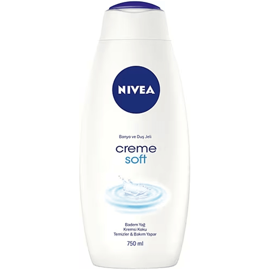 Nivea Creme Soft Banyo ve Duş Jeli 750ml-Badem Yağlı Duş Jeli