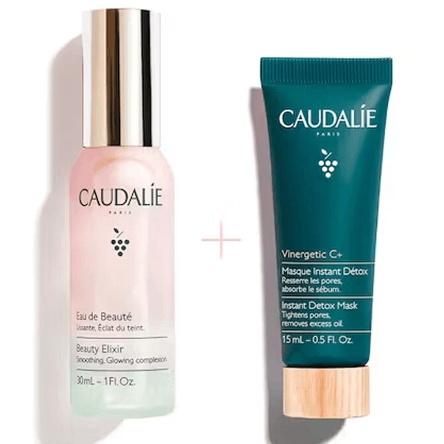 Caudalie Elixir Duo Set-Arındırıcı ve Işıltı Verici İkili Set