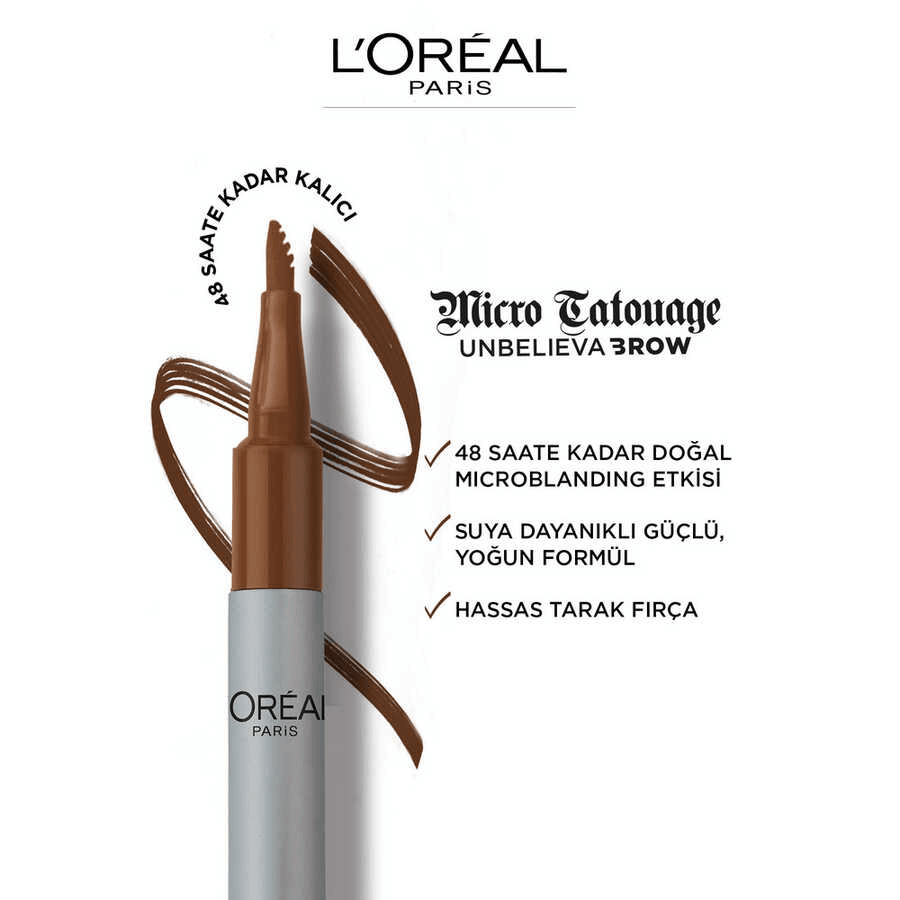 Loreal Paris Unbelieva Brow Micro Tatouage 109 Ebony-Kaş Kalemi