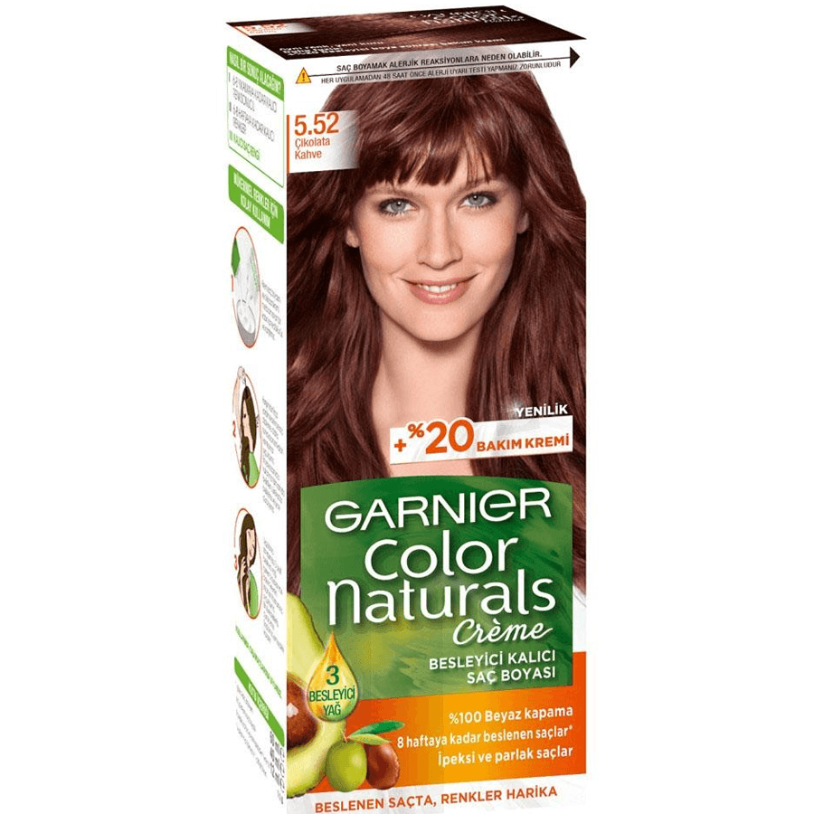 Garnier Color Naturals Creme 5,52 Çikolata Kahve-Saç Boyası