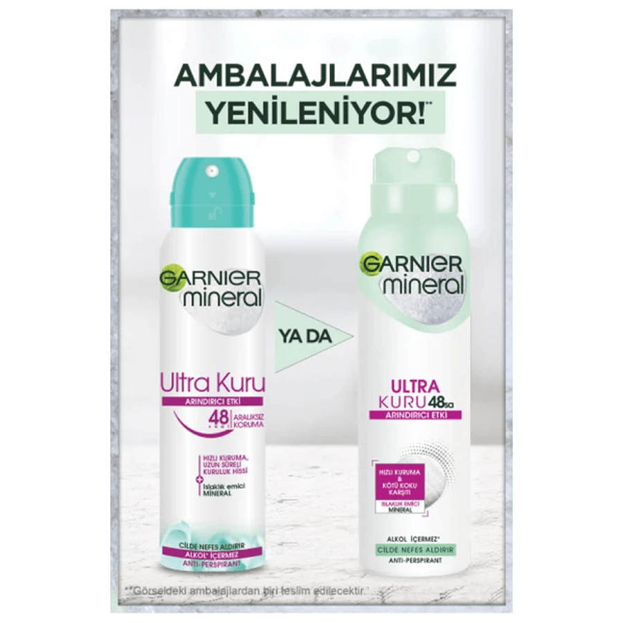 Garnier Ultra Kuru Deodorant Sprey 150ml-48 Saat Koruma