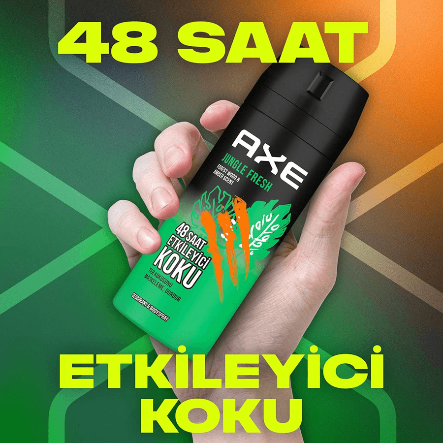 Axe Jungle Fresh Body Sprey 150ml Erkek Deodorant Sprey