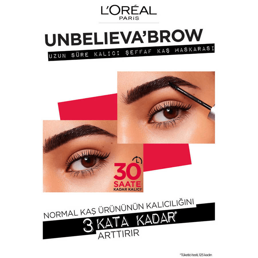 Loreal Paris Unbelieva Brow Uzun Süre Kalıcı Şeffaf Kaş Maskarası