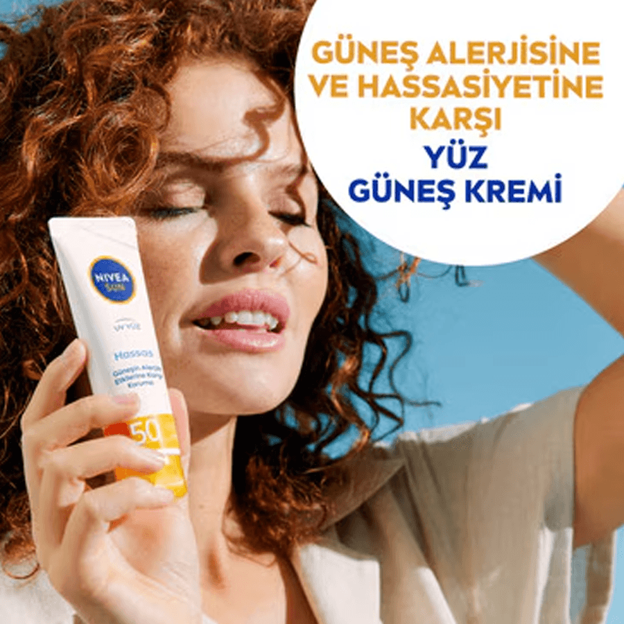 Nivea Sun UV Yüz Hassas Yatıştırıcı Spf 50 50ml-Yüksek Koruma