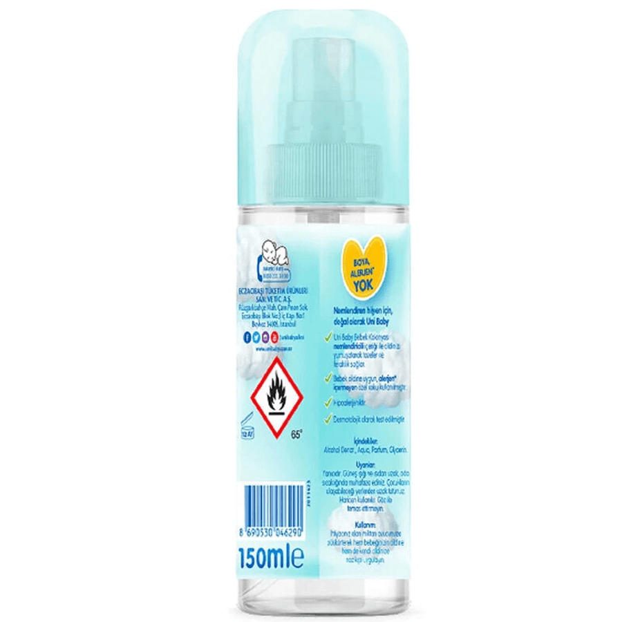 Uni Baby Bebek Kolonyası 150ml-Çiçeksi Koku