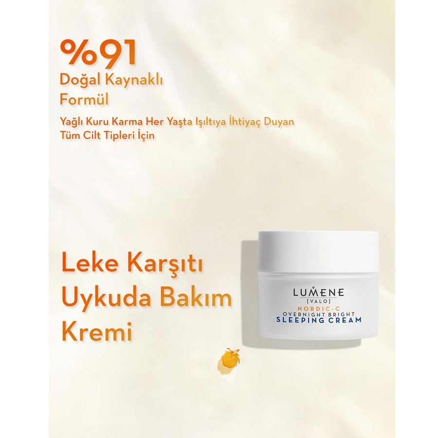 Lumene Overnight Bright Sleeping Cream 50ml-Leke Karşıtı Gece Kremi