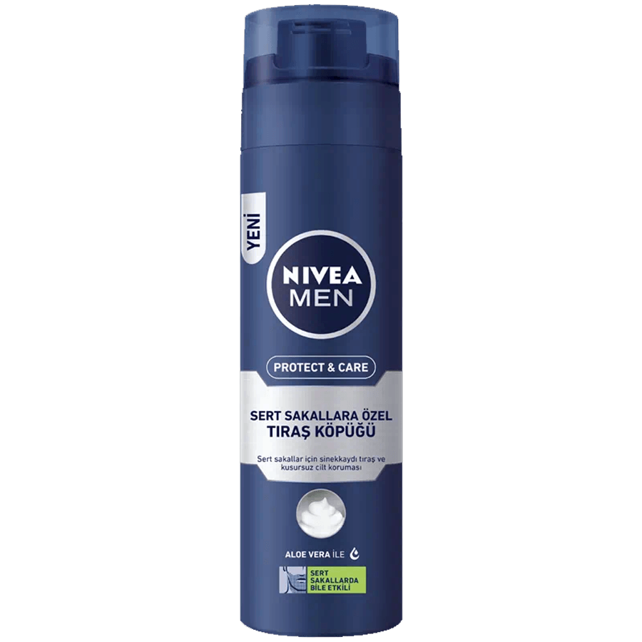 Nivea Men Protect & Care Sert Sakallara Özel Tıraş Köpüğü 200ml