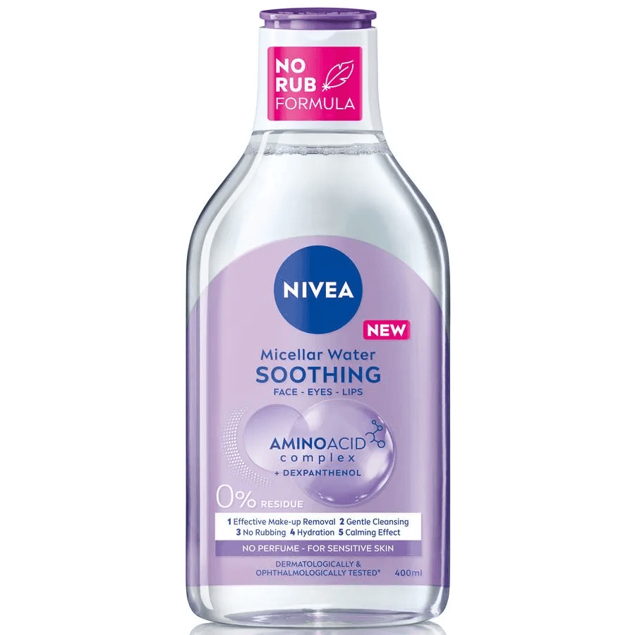 Nivea Yatıştırıcı Micellar Makyaj Temizleme Suyu 400ml-Yüz,Göz ve Dudak