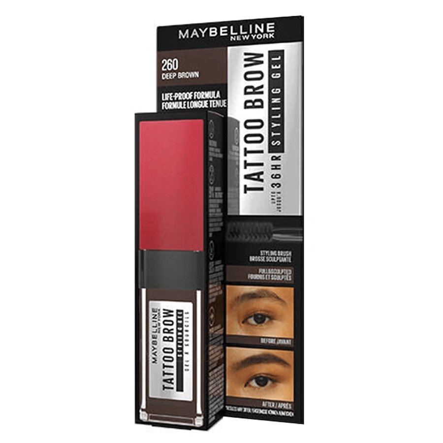 Maybelline Tatto Brow 260 Deep Brown Kaş Maskarası 6,0ml