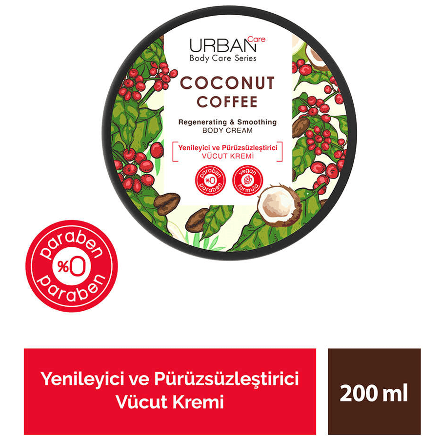 Urban Care Coconut Coffee Body Cream 200ml-Vücut Kremi