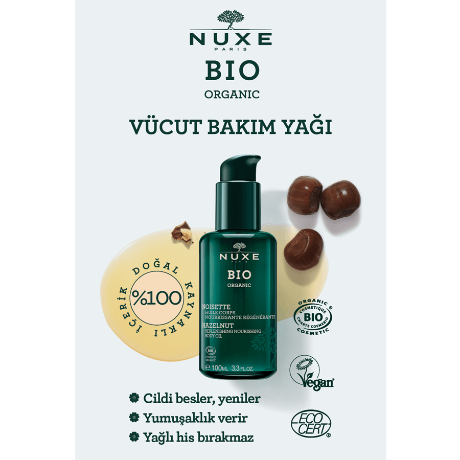 Nuxe Bio Replenishing Nourishing Body Oil 100ml-Vücut Bakım Yağı