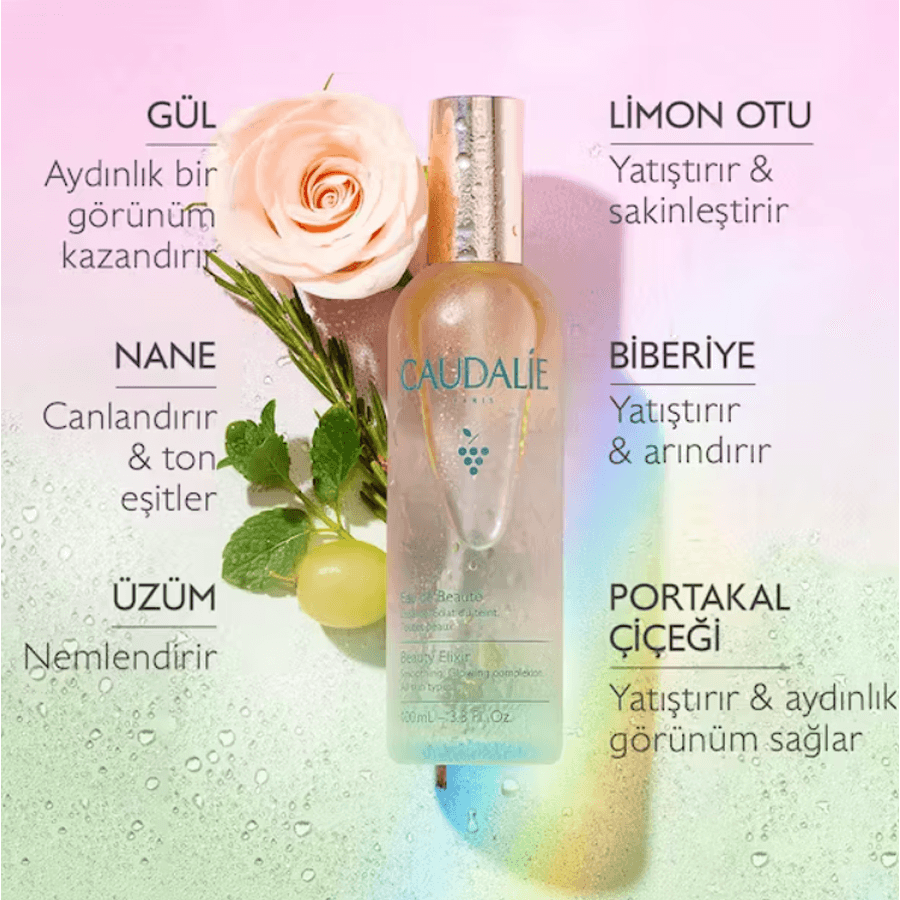 Caudalie Elixir Duo Set-Arındırıcı ve Işıltı Verici İkili Set