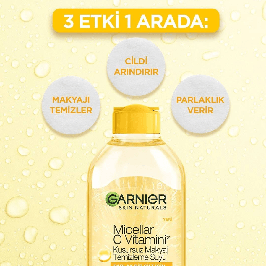 Garnier C Vitamini Kusursuz Makyaj Temizleme Suyu 400ml-Misel Su