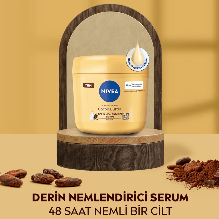 Nivea Cocoa Butter El ve Vücut Bakım Kremi 400ml-Nemlendirici