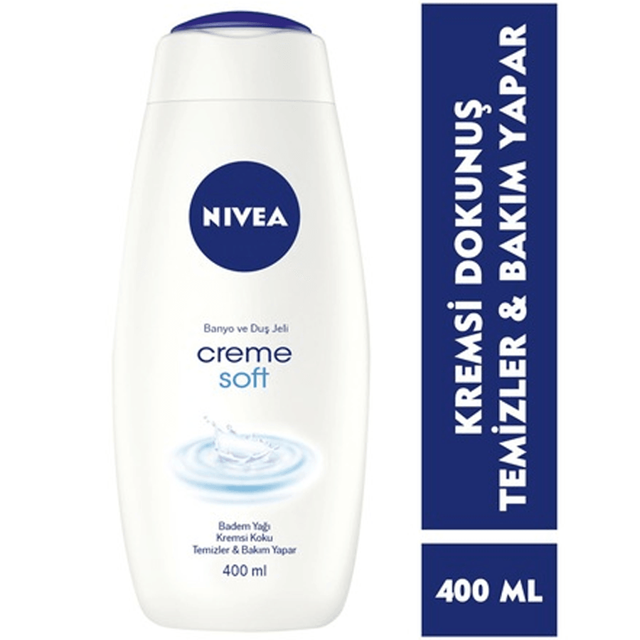 Nivea Creme Soft Banyo ve Duş Jeli 500ml-Badem Yağlı Duş Jeli