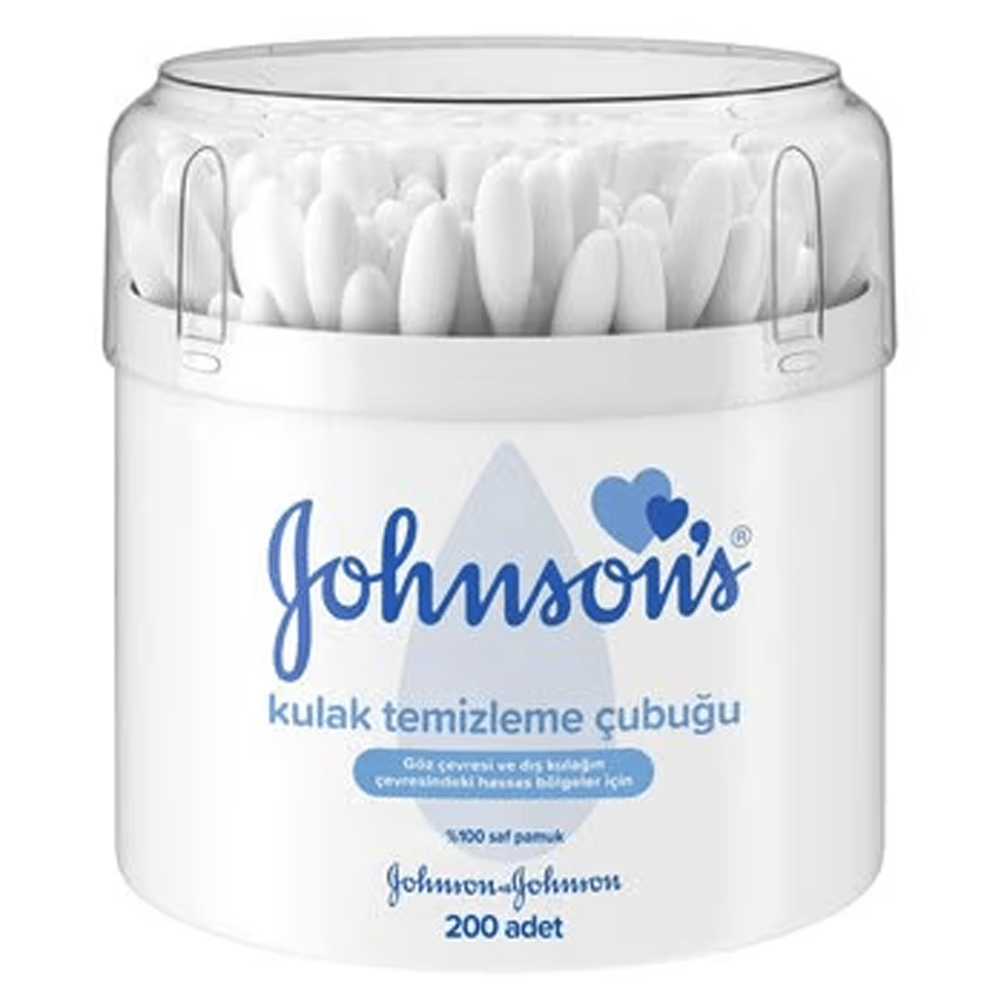 Johnson's Baby Kulak Temizleme Çubuğu 200 Adet