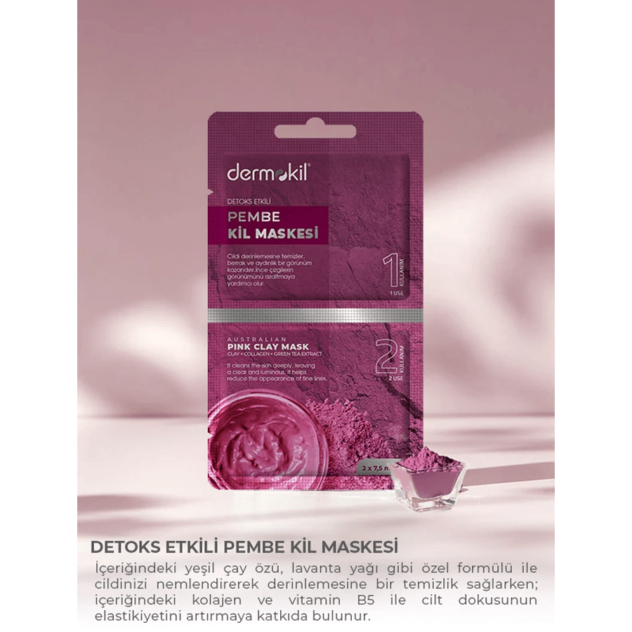 Dermokil Detoks Etkili Pembe Kil Maskesi 7.5ml