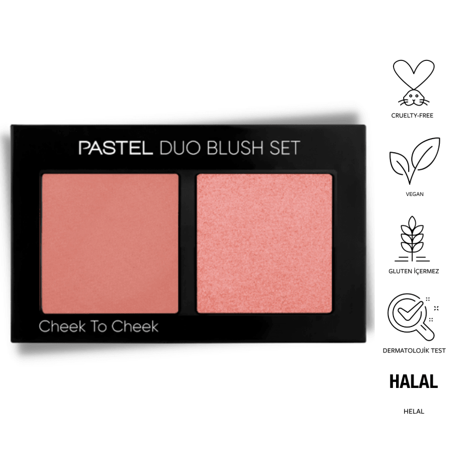 Pastel Duo Blush Set Cheek To Cheek 2x4.3gr-İkili Allık Seti