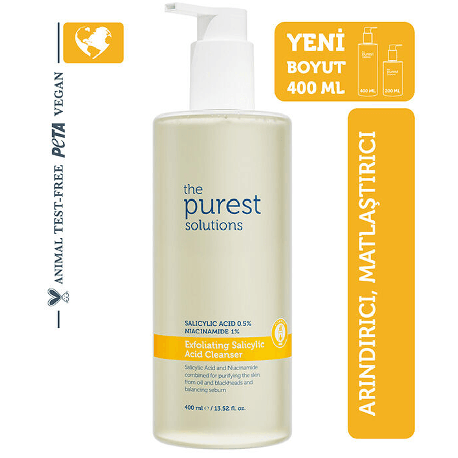 The Purest Solutions Exfoliating Salicylic Acid Cleanser 400ml - Temizleyici Jel