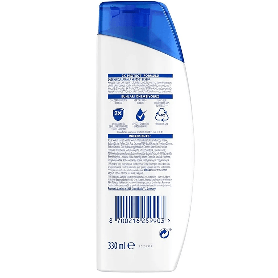 Head And Shoulders Şampuan Ekstra Hacim 1in1 330ml