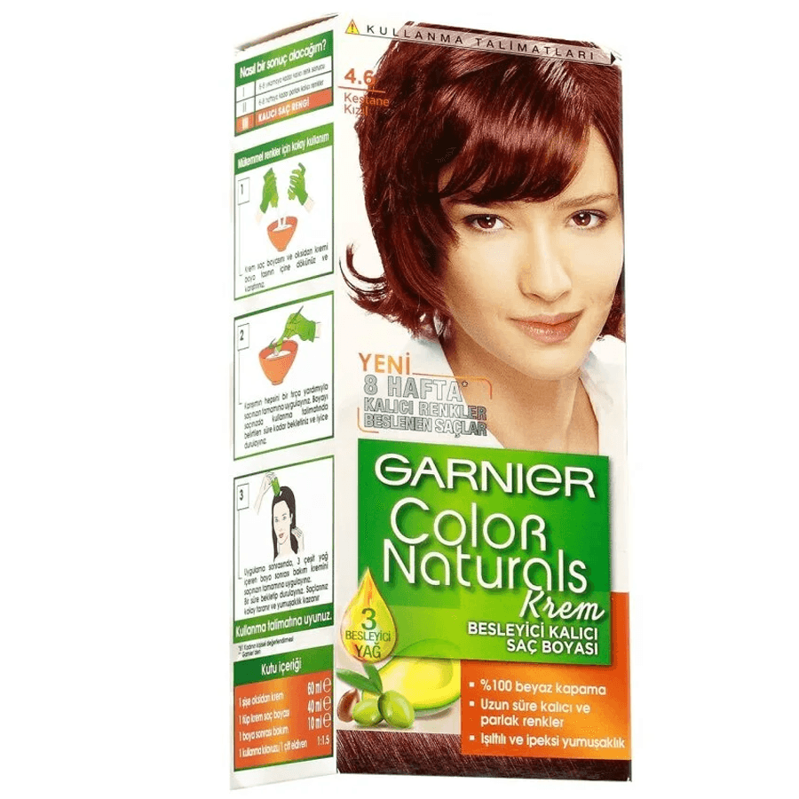 Garnier Color Naturals Creme 4.6 Kestane Kızıl-Saç Boyası