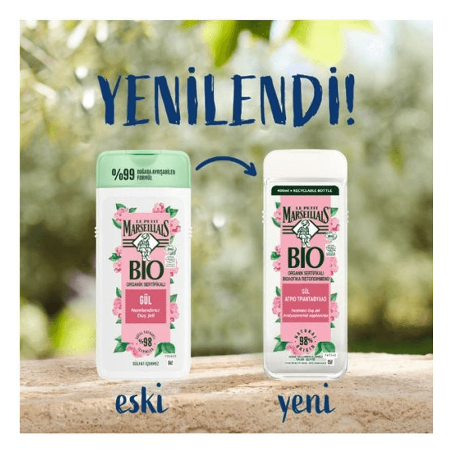 Le Petit Marseillais Bio Organik Sertifikalı Gül Duş Jeli 400ml