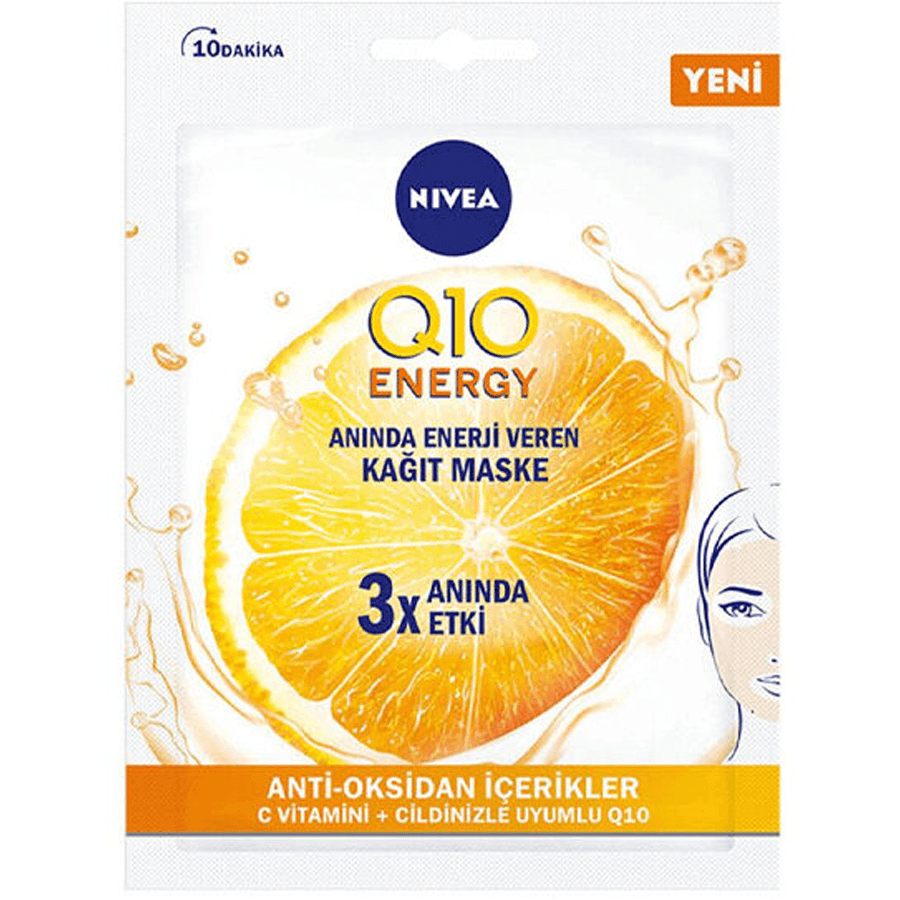Nivea Q10 Energy Kağıt Maske 1adet