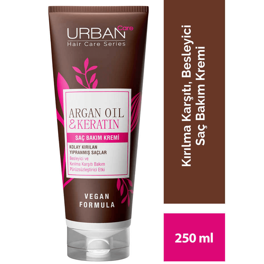 Urban Care Argan Oil & Keratin Saç Bakım Kremi 250ml-Kırılma Karşıtı